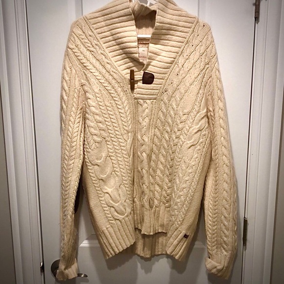 Banana Republic Heritage Toggle Neck Sweater LARGE - Picture 3 of 4
